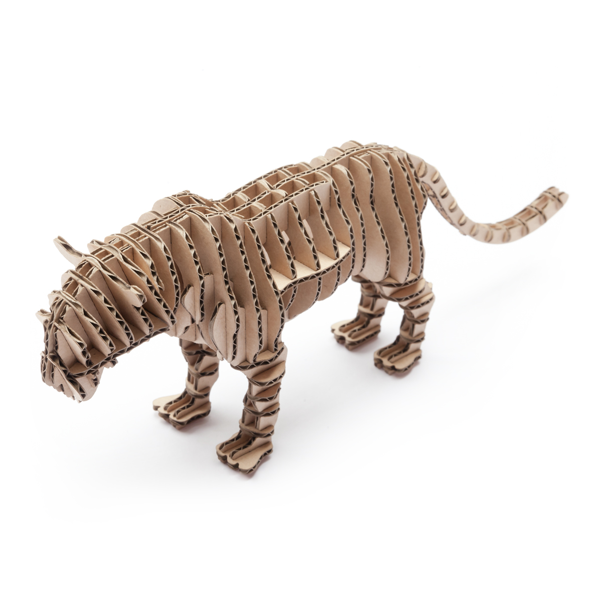 Tiger 185_natural d-torso paper craft by Aki Co.,Ltd.