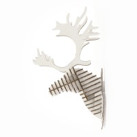Deer Head mini_white